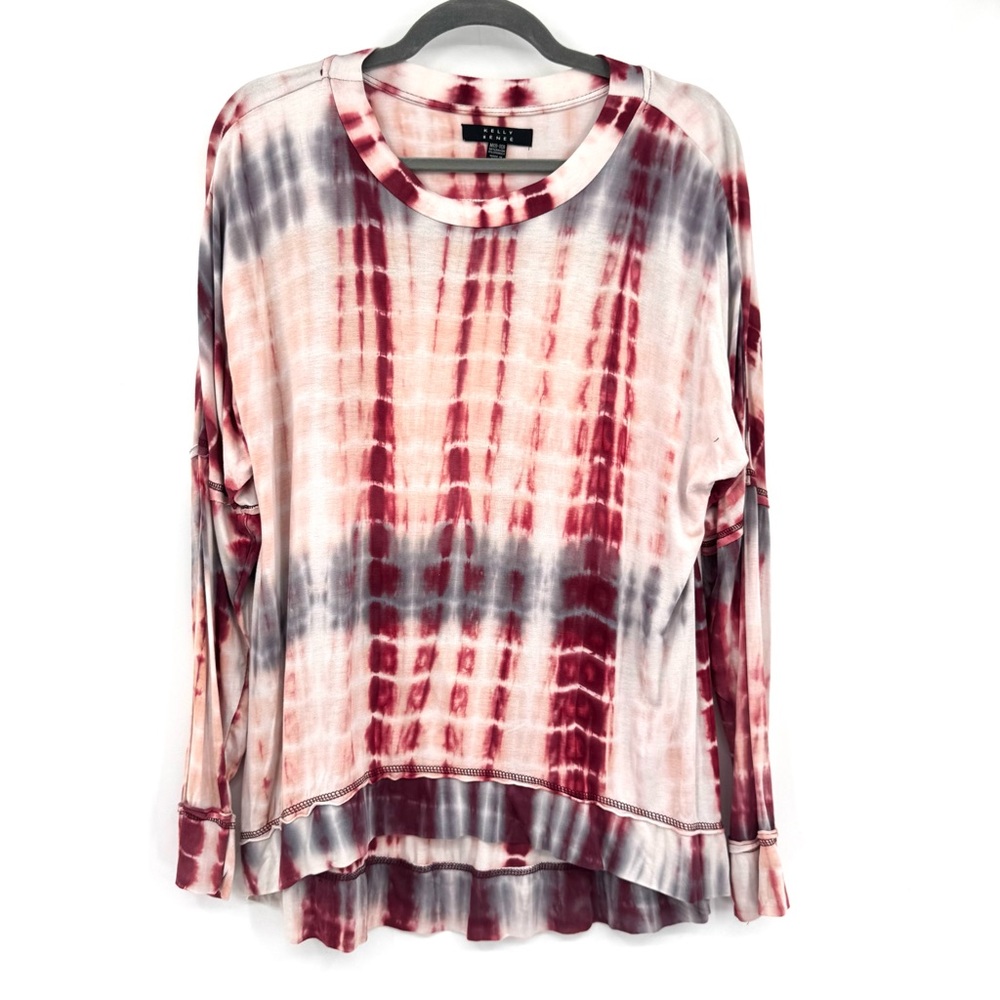 Kelly Renee Trendy Tie-Dye Long Sleeve Top Size Medium